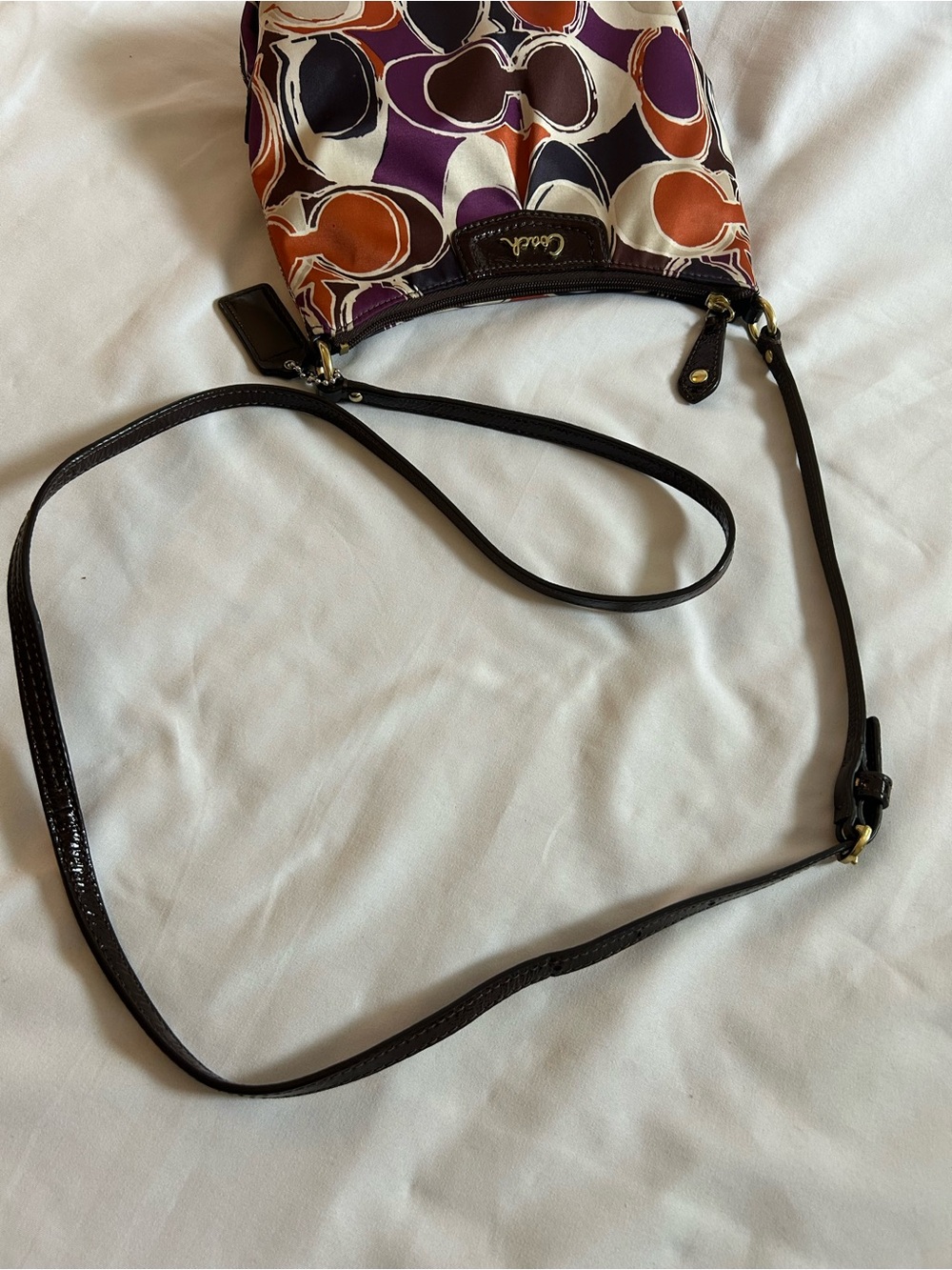 Coach Scarf Print Shoulder Bag - Picture 11 of 11